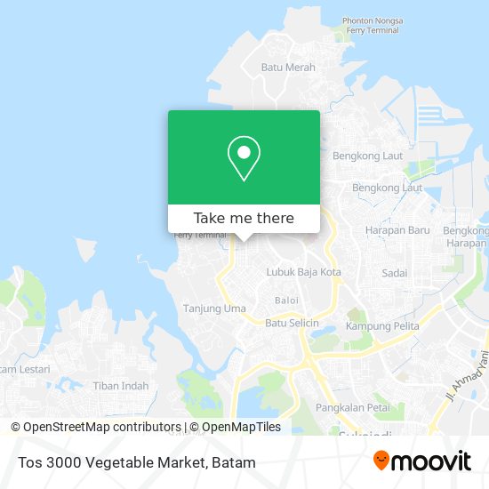 Tos 3000 Vegetable Market map