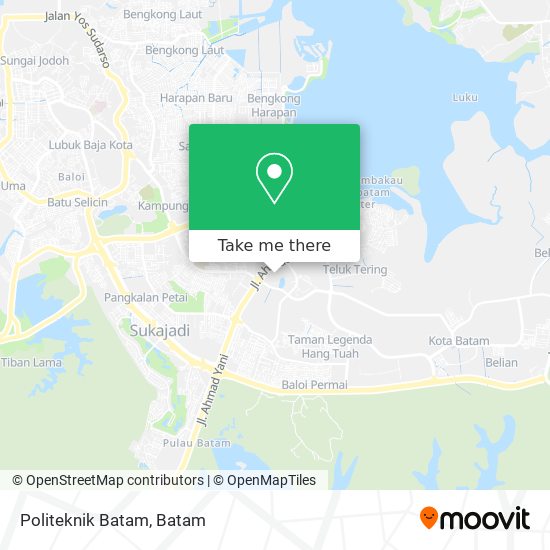 Politeknik Batam map