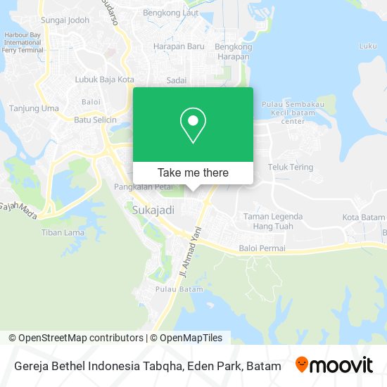 Gereja Bethel Indonesia Tabqha, Eden Park map