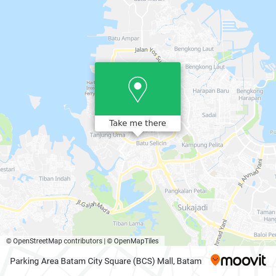 Parking Area Batam City Square (BCS) Mall map