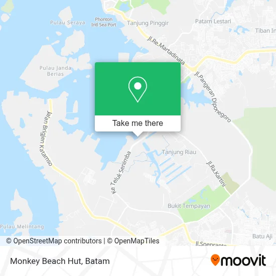 Monkey Beach Hut map