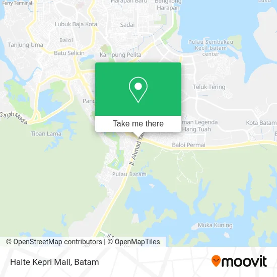 Halte Kepri Mall map