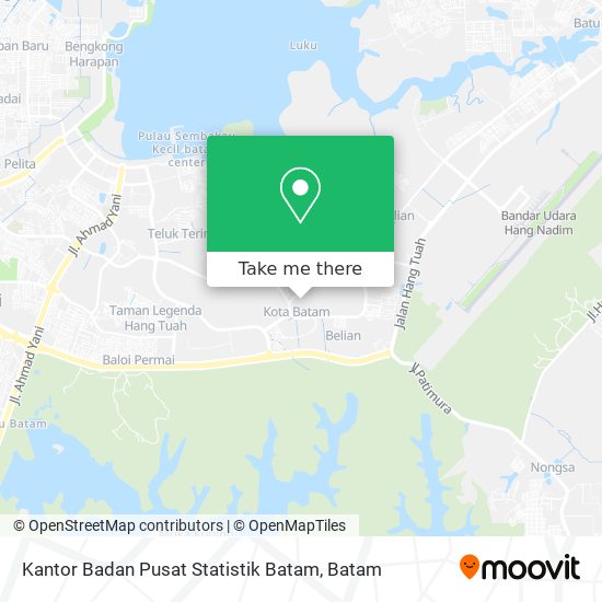 Kantor Badan Pusat Statistik Batam map