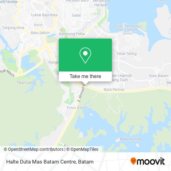 Halte Duta Mas Batam Centre map