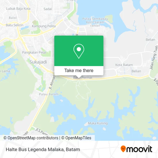 Halte Bus Legenda Malaka map