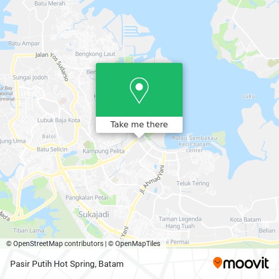 Pasir Putih Hot Spring map