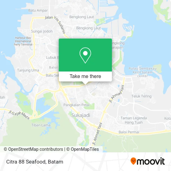 Citra 88 Seafood map