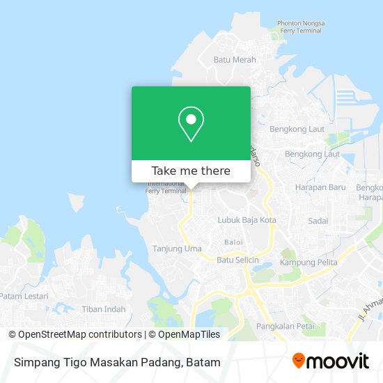 Simpang Tigo Masakan Padang map