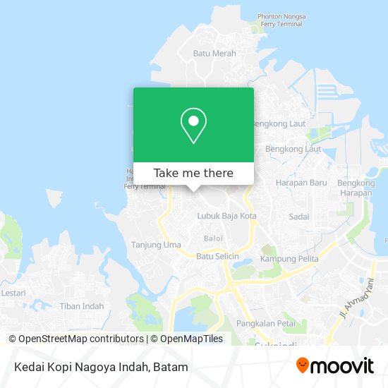 Kedai Kopi Nagoya Indah map