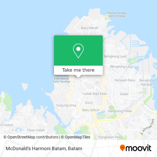 McDonald's Harmoni Batam map