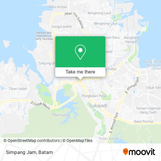 Simpang Jam map