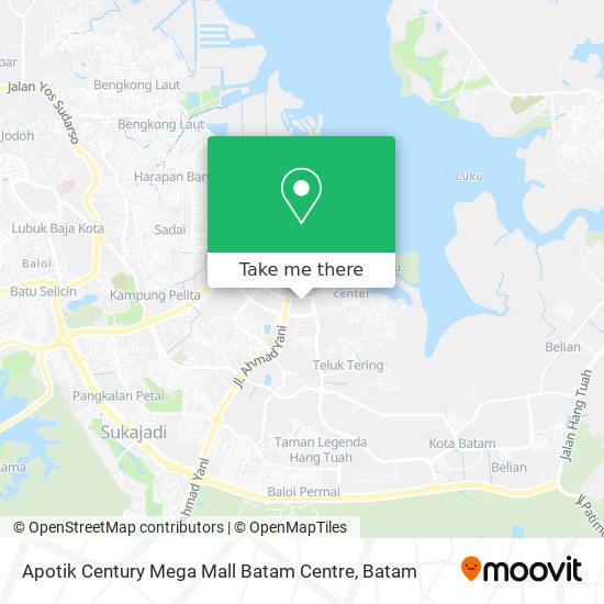 Apotik Century Mega Mall Batam Centre map