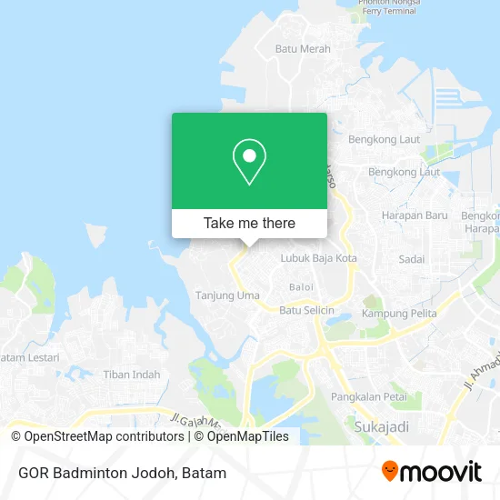 GOR Badminton Jodoh map