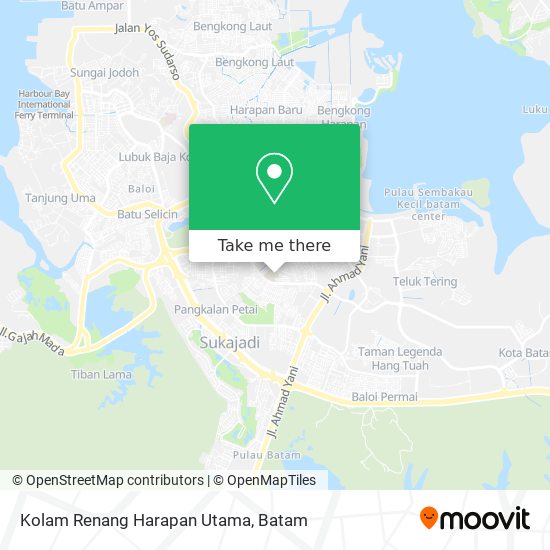 Kolam Renang Harapan Utama map