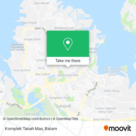 Komplek Tanah Mas map