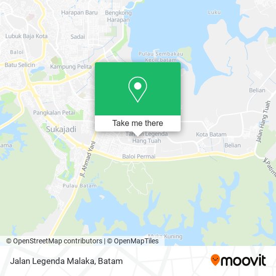 Jalan Legenda Malaka map