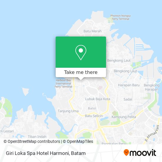Giri Loka Spa Hotel Harmoni map