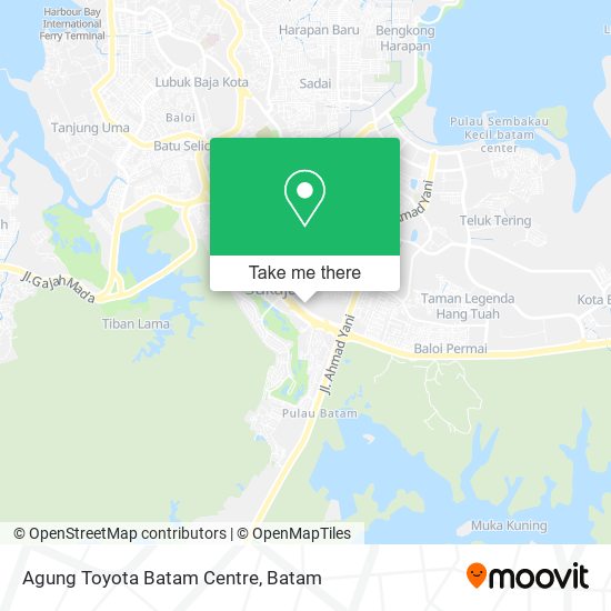 Agung Toyota Batam Centre map