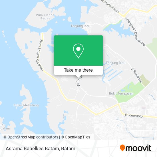 Asrama Bapelkes Batam map