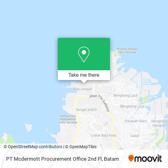 PT Mcdermott Procurement Office 2nd Fl map