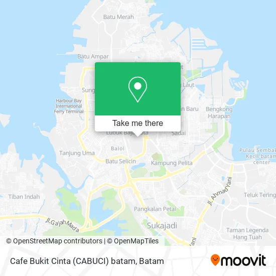 Cafe Bukit Cinta (CABUCI) batam map