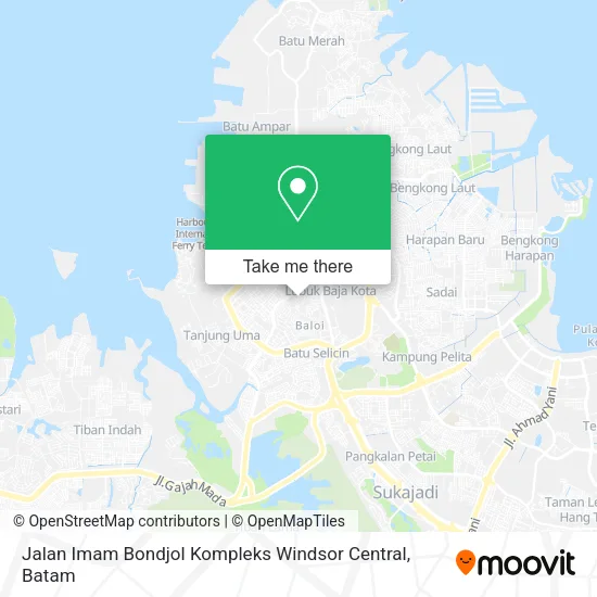 Jalan Imam Bondjol Kompleks Windsor Central map