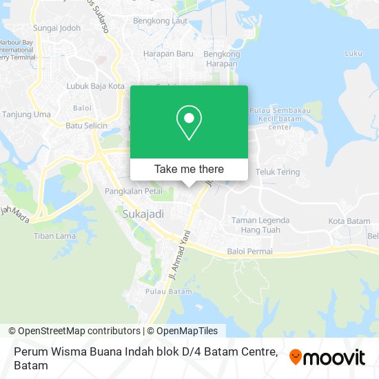 Perum Wisma Buana Indah blok D / 4 Batam Centre map