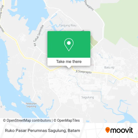 Ruko Pasar Perumnas Sagulung map
