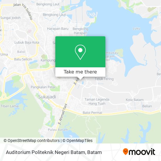 Auditorium Politeknik Negeri Batam map