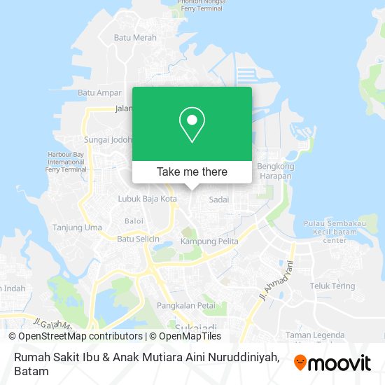 Rumah Sakit Ibu & Anak Mutiara Aini Nuruddiniyah map