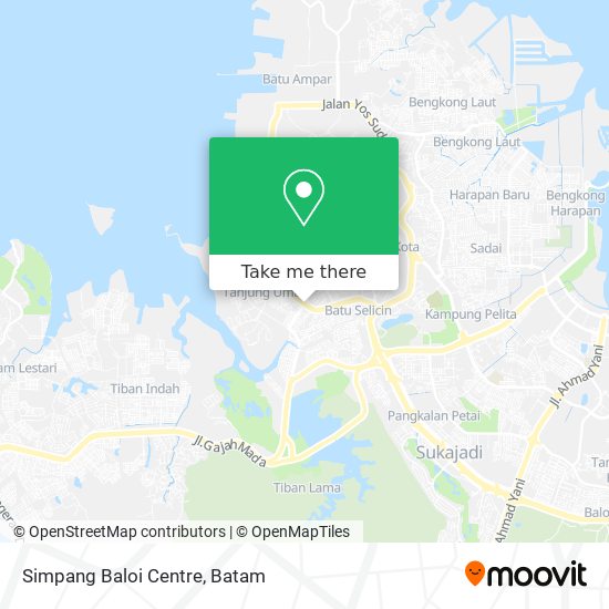Simpang Baloi Centre map