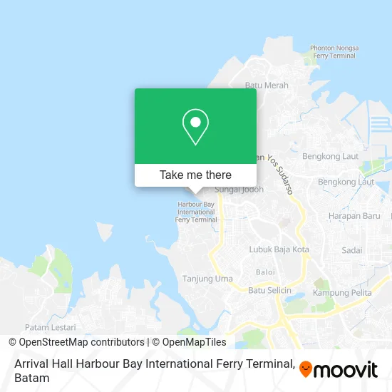 Arrival Hall Harbour Bay International Ferry Terminal map