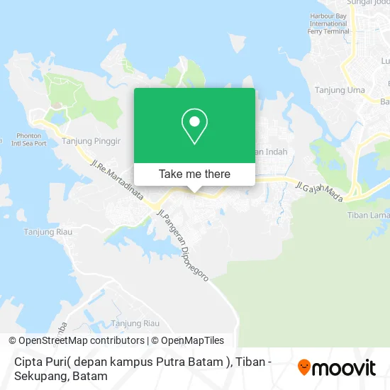 Cipta Puri( depan kampus Putra Batam ), Tiban - Sekupang map