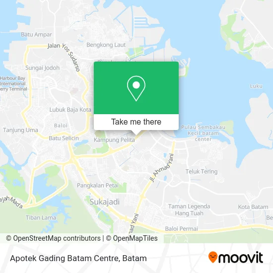 Apotek Gading Batam Centre map