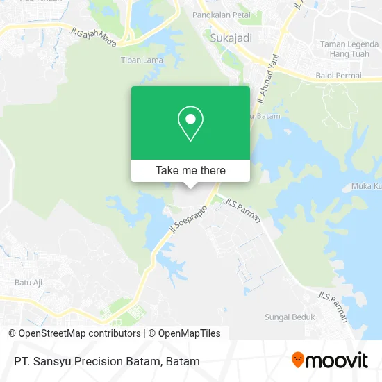 PT. Sansyu Precision Batam map