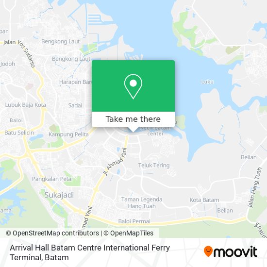 Arrival Hall Batam Centre International Ferry Terminal map