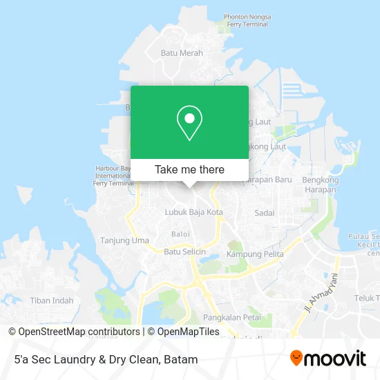 5'a Sec Laundry & Dry Clean map