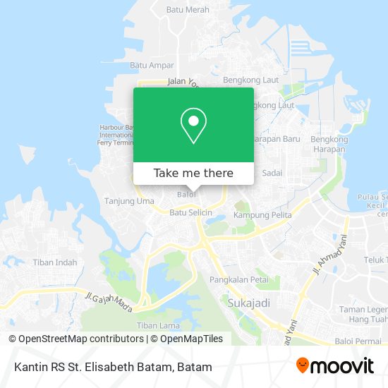 Kantin RS St. Elisabeth Batam map