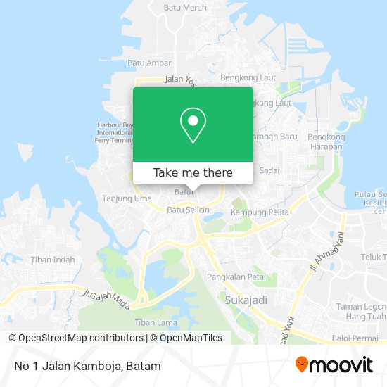 No 1 Jalan Kamboja map