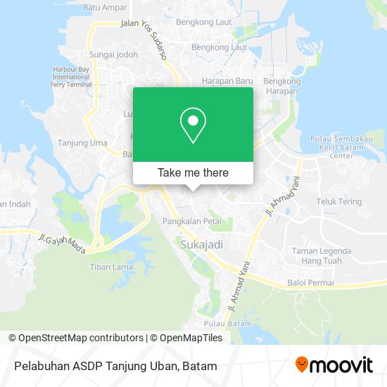 Pelabuhan ASDP Tanjung Uban map
