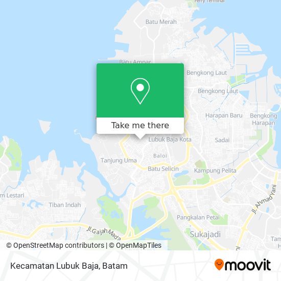 Kecamatan Lubuk Baja map