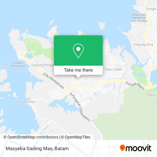 Masyeba Gading Mas map