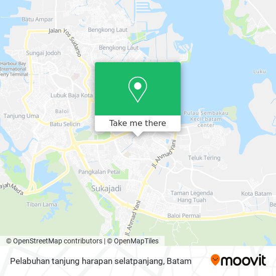 Pelabuhan tanjung harapan selatpanjang map