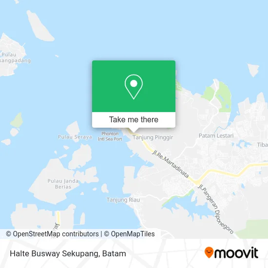 Halte Busway Sekupang map