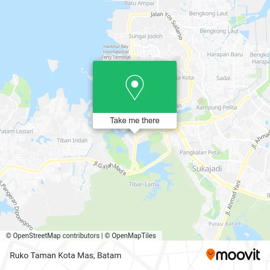 Ruko Taman Kota Mas map