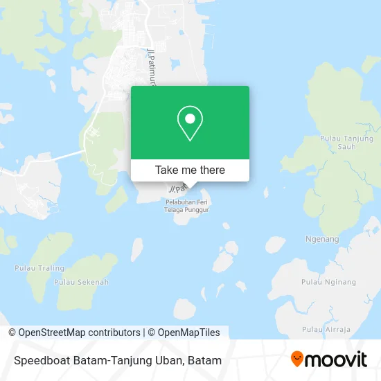 Speedboat Batam-Tanjung Uban map