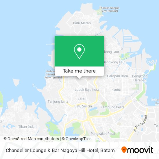 Chandelier Lounge & Bar  Nagoya Hill Hotel map