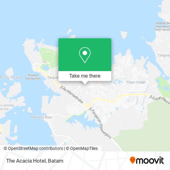 The Acacia Hotel map