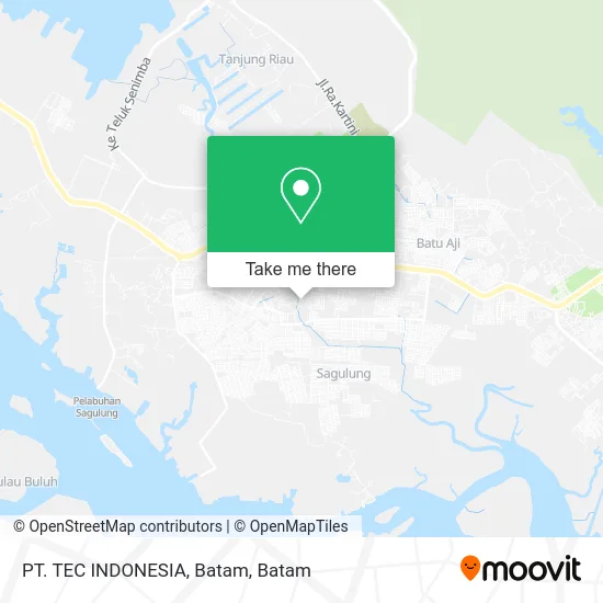 PT. TEC INDONESIA, Batam map