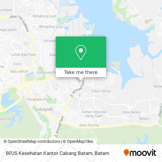 BPJS Kesehatan Kantor Cabang Batam map